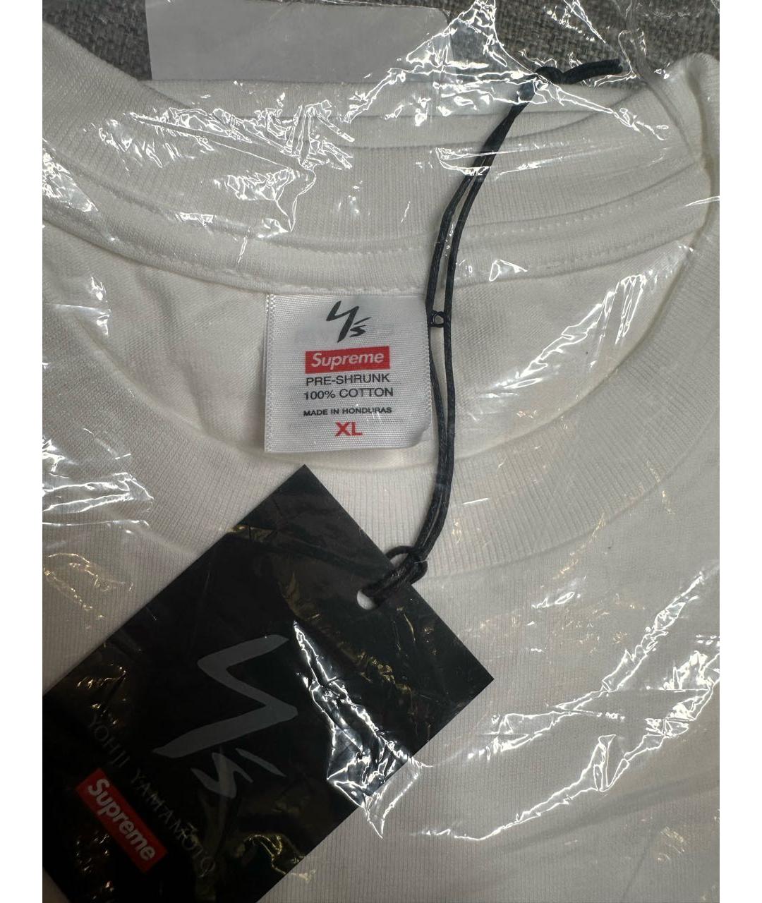 YOHJI YAMAMOTO Белая хлопковая футболка, фото 3