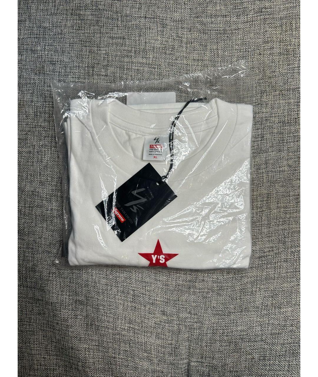 YOHJI YAMAMOTO Белая хлопковая футболка, фото 2