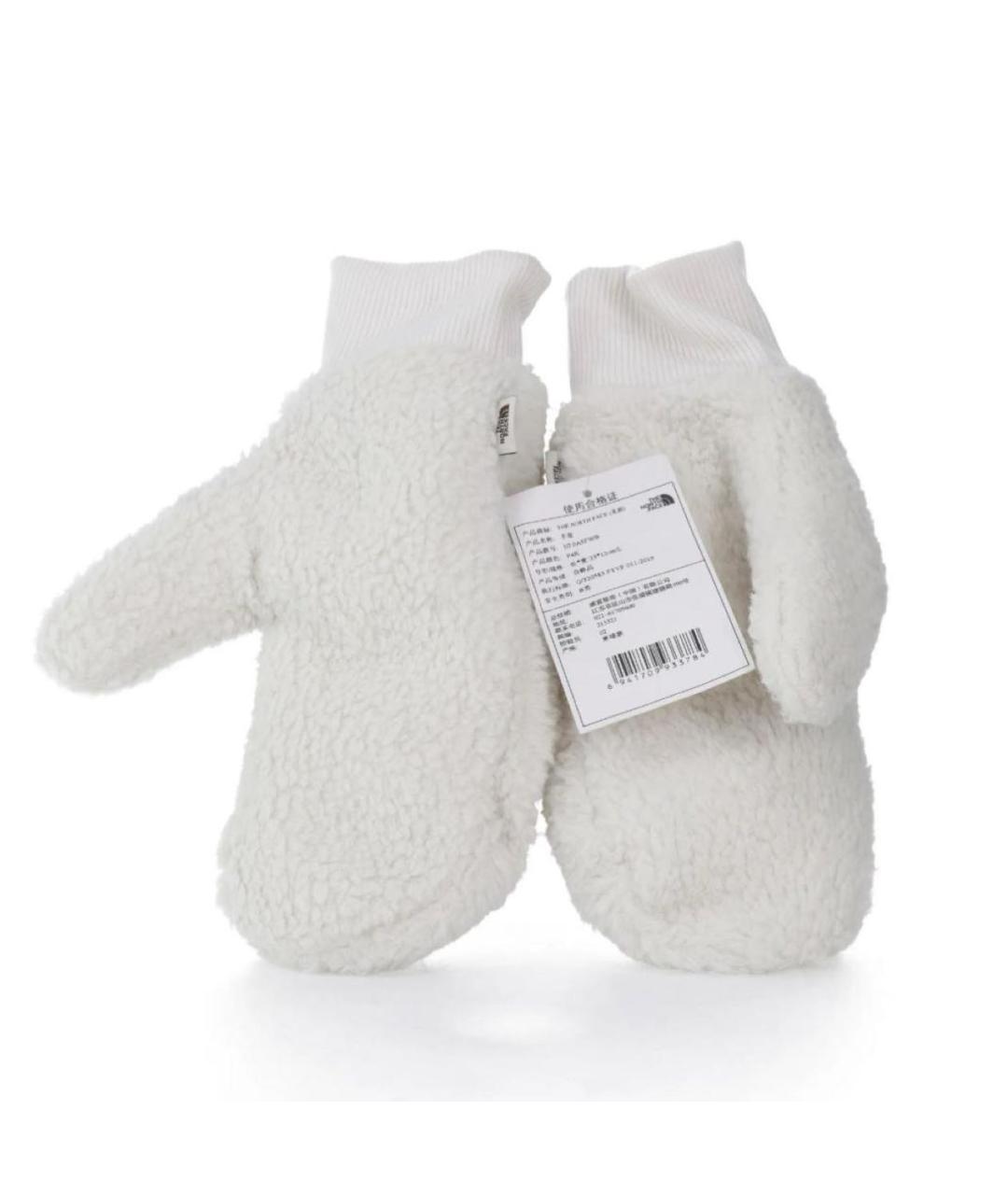 THE NORTH FACE Белые варежки, фото 4