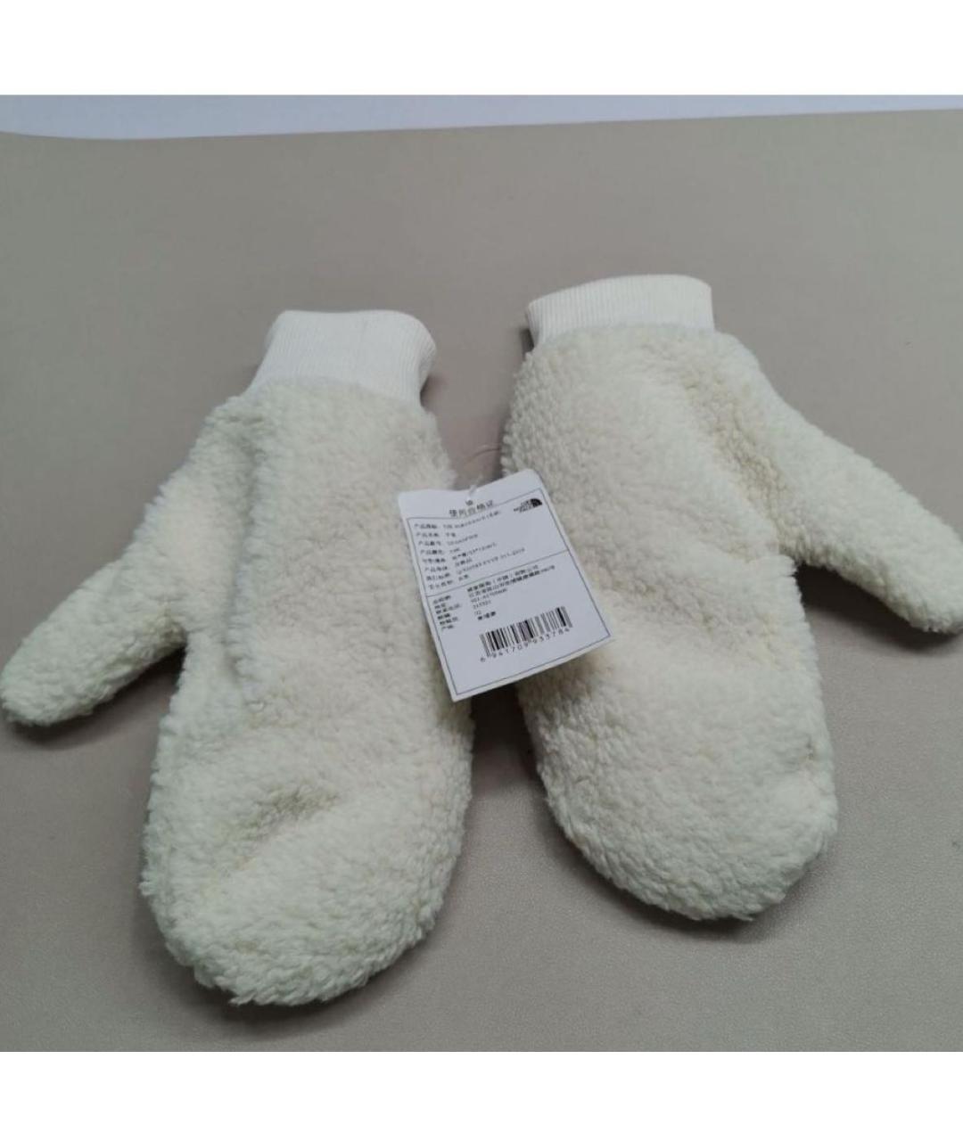 THE NORTH FACE Белые варежки, фото 3