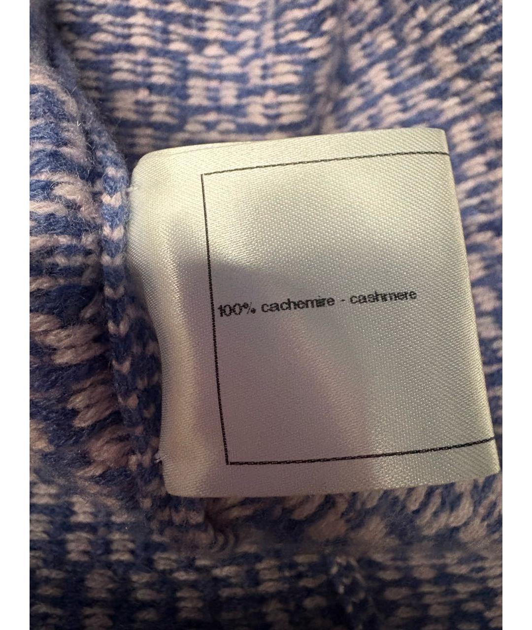 CHANEL Синий кашемировый кардиган, фото 6