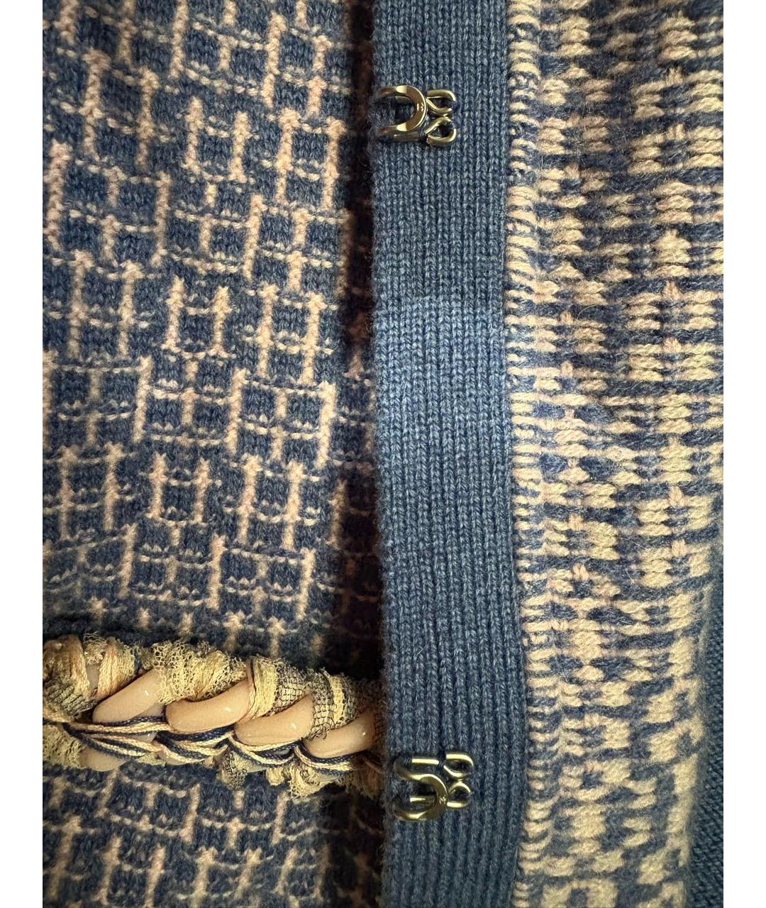 CHANEL Синий кашемировый кардиган, фото 8