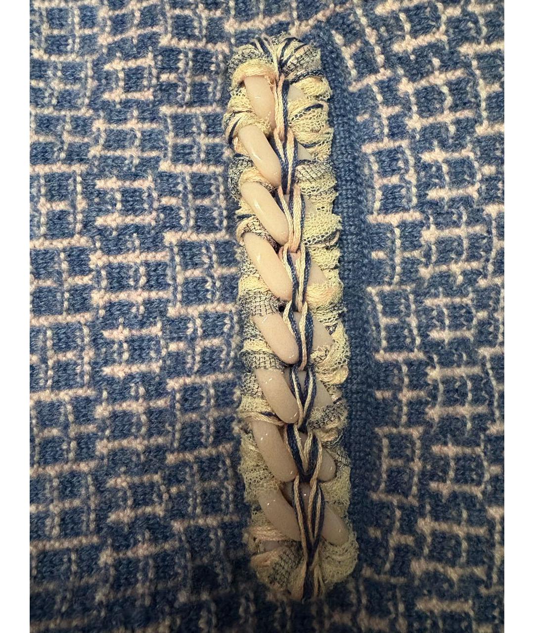 CHANEL Синий кашемировый кардиган, фото 7