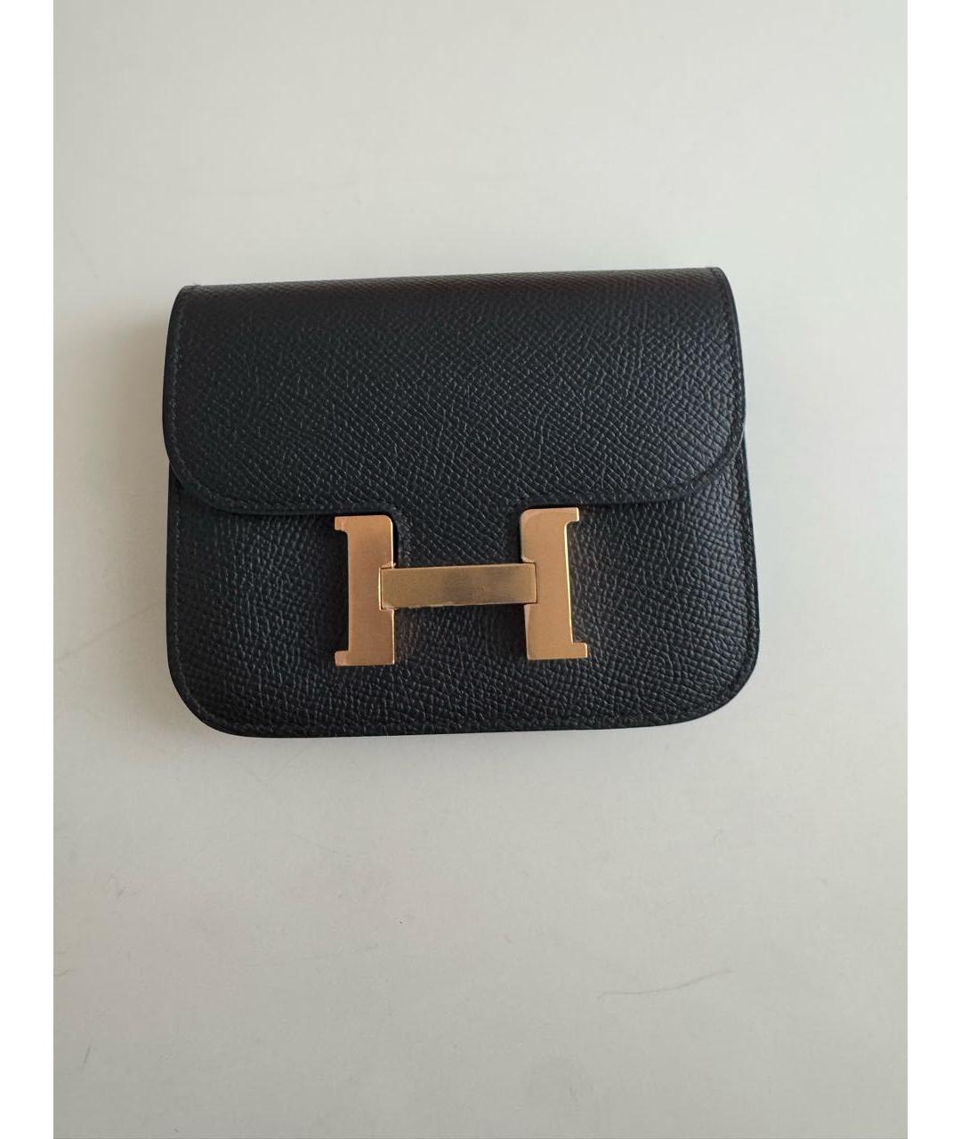 HERMES Черная кожаная сумка через плечо, фото 8