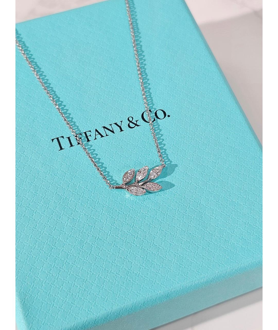TIFFANY&CO Серебряное платиновое колье, фото 4