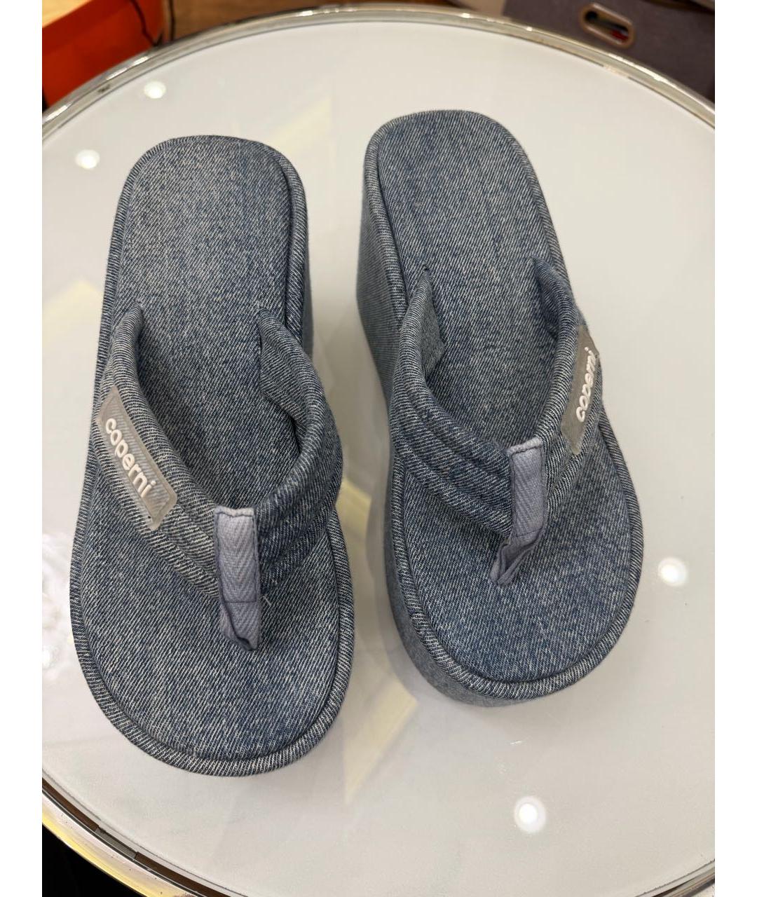 COPERNI Синие текстильные шлепанцы, фото 2