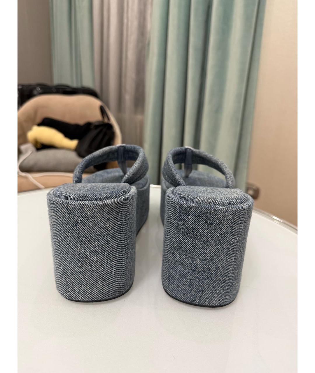 COPERNI Синие текстильные шлепанцы, фото 3