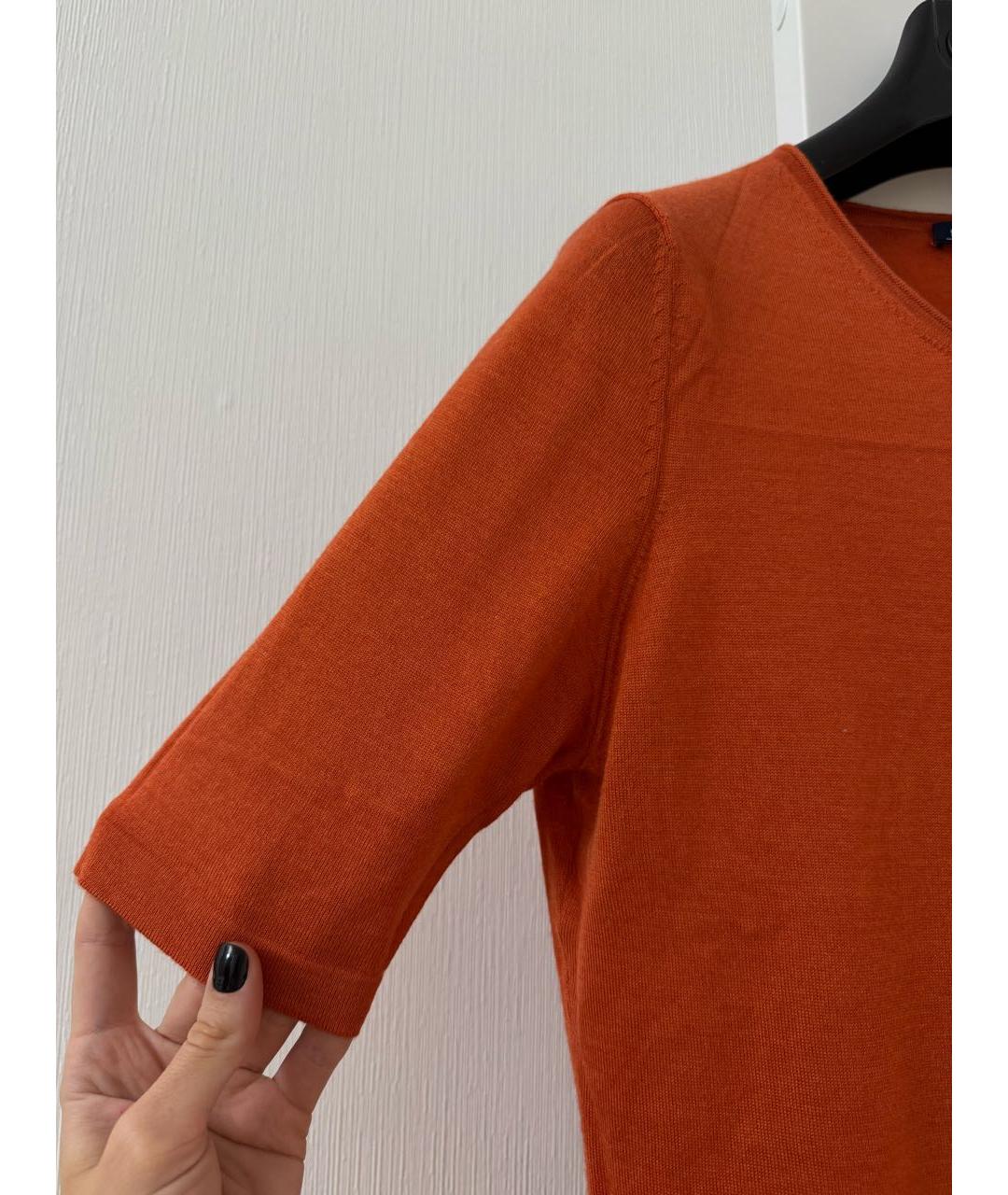 MALO Оранжевый кашемировый джемпер / свитер, фото 4