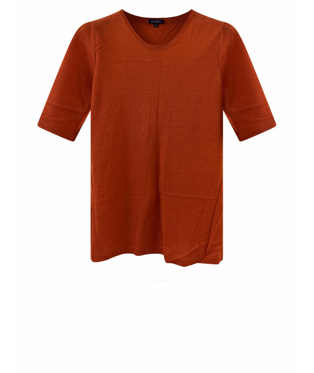 MALO Оранжевый кашемировый джемпер / свитер, фото 1
