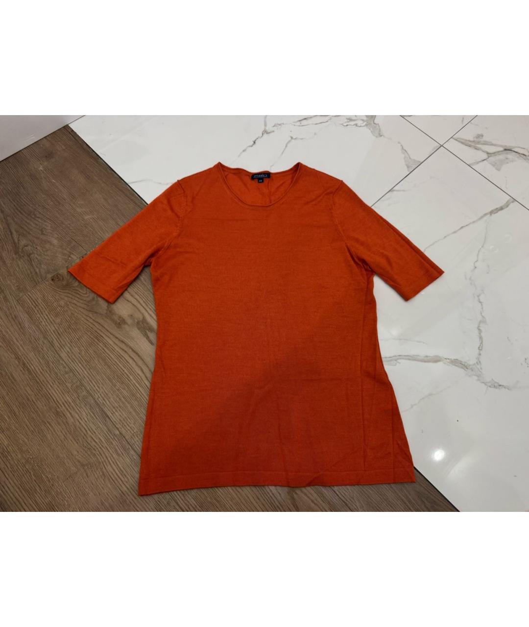 MALO Оранжевый кашемировый джемпер / свитер, фото 7