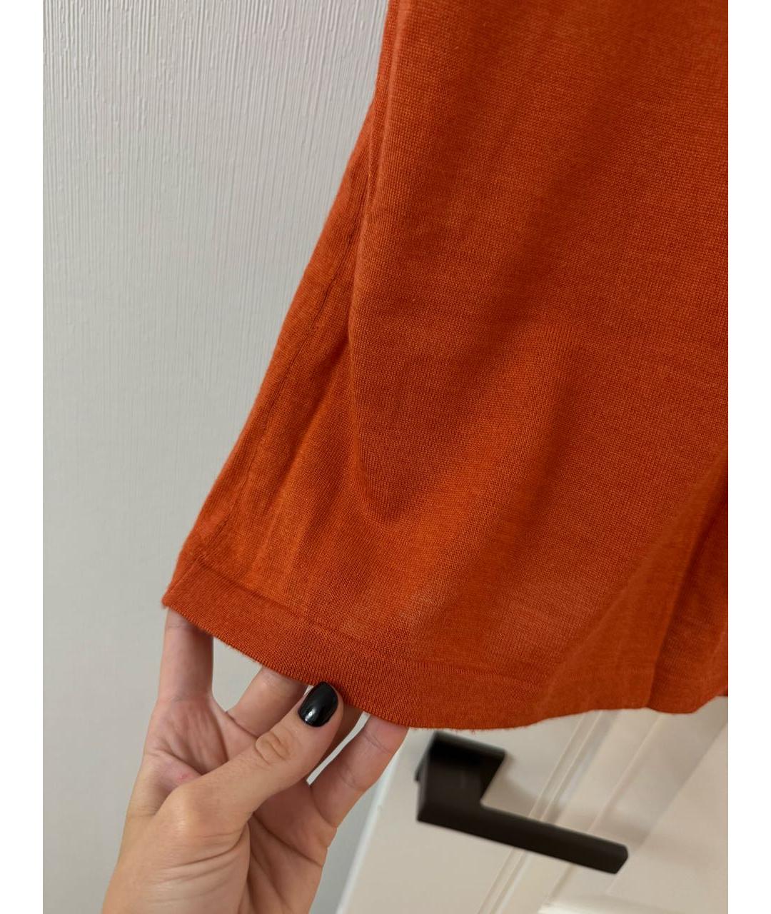 MALO Оранжевый кашемировый джемпер / свитер, фото 5