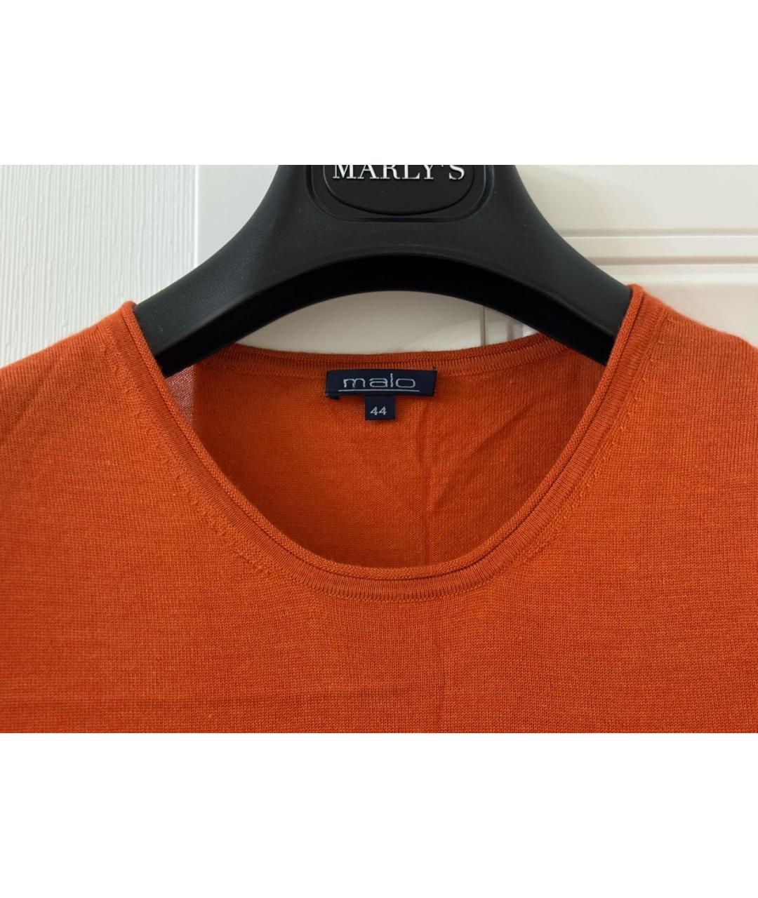 MALO Оранжевый кашемировый джемпер / свитер, фото 3
