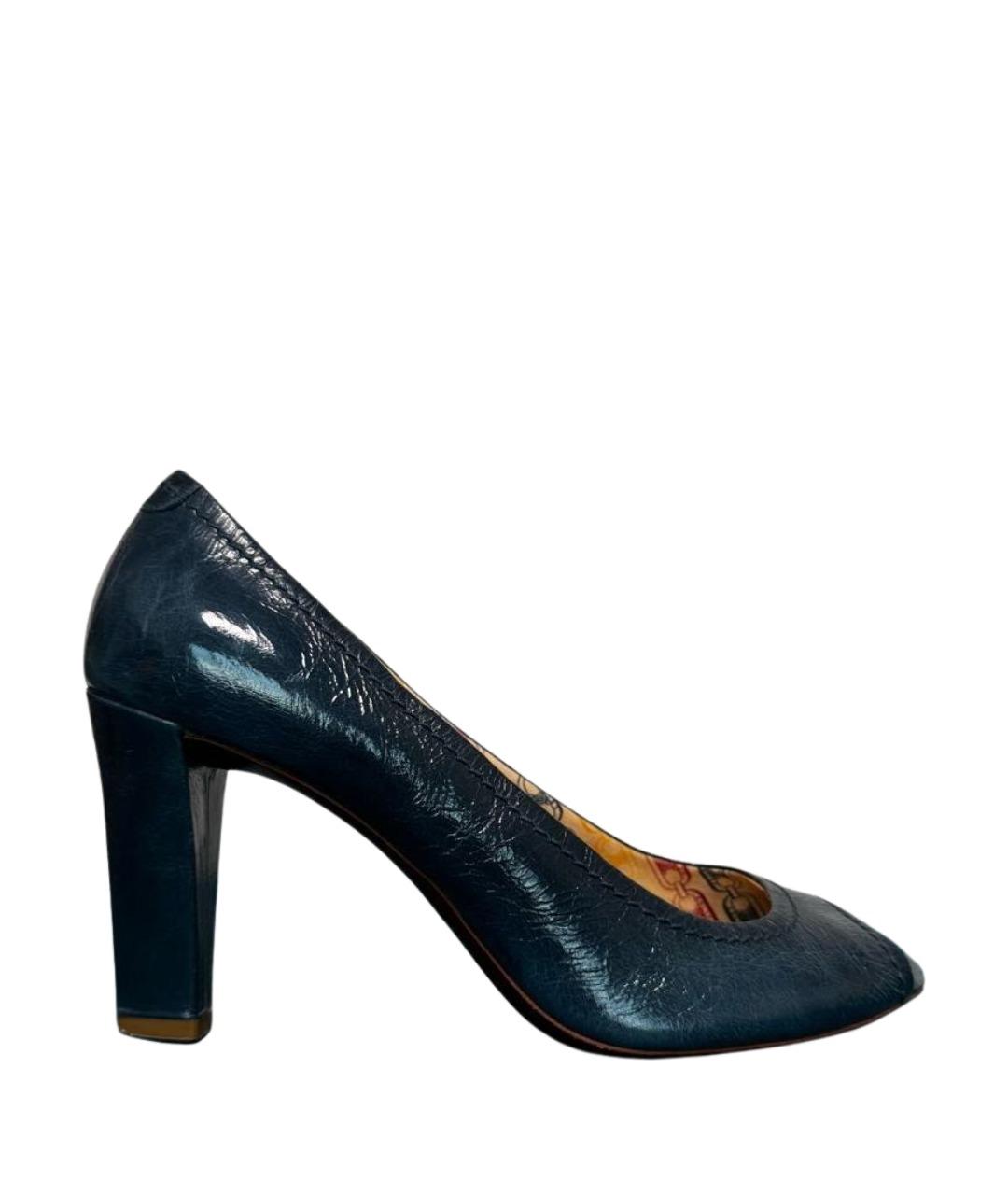 CELINE Темно-синие кожаные туфли, фото 1