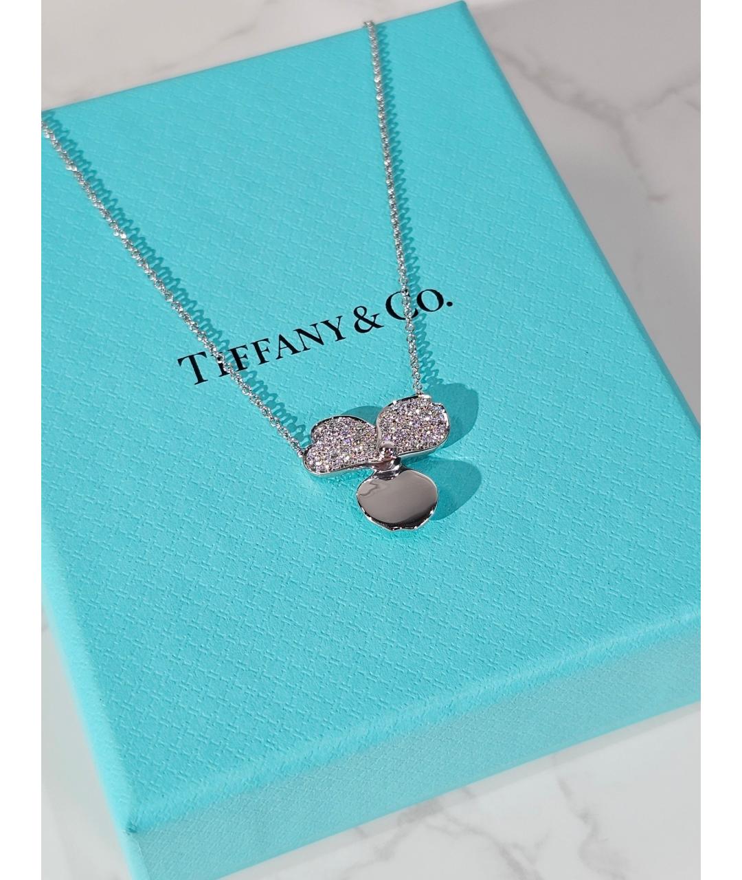 TIFFANY&CO Серебряное платиновое колье, фото 2