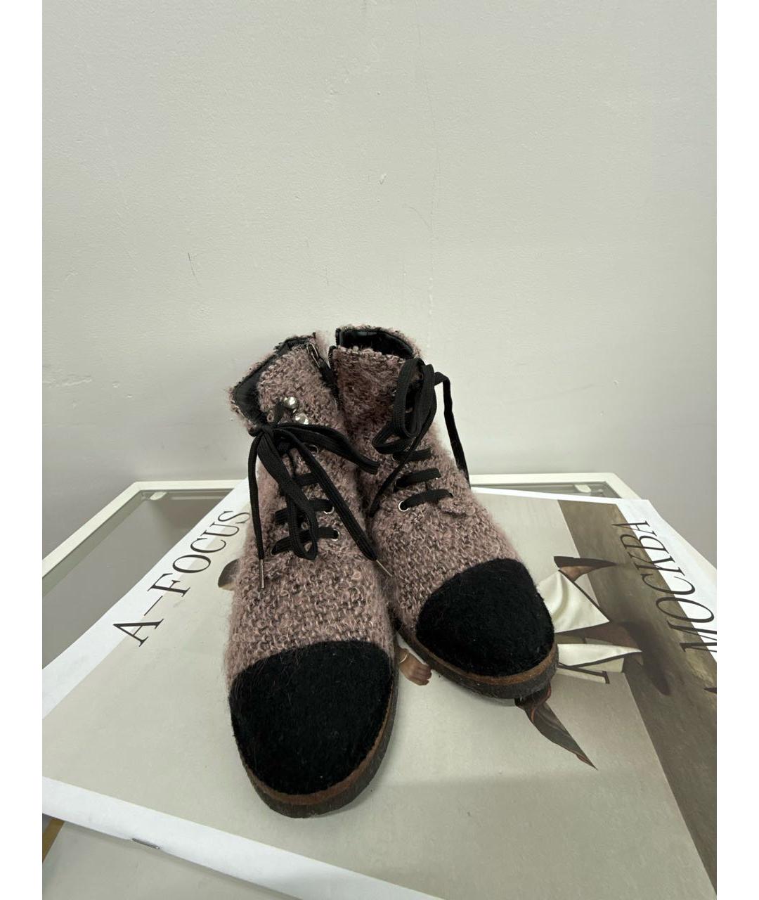 CHANEL Мульти текстильные ботинки, фото 2