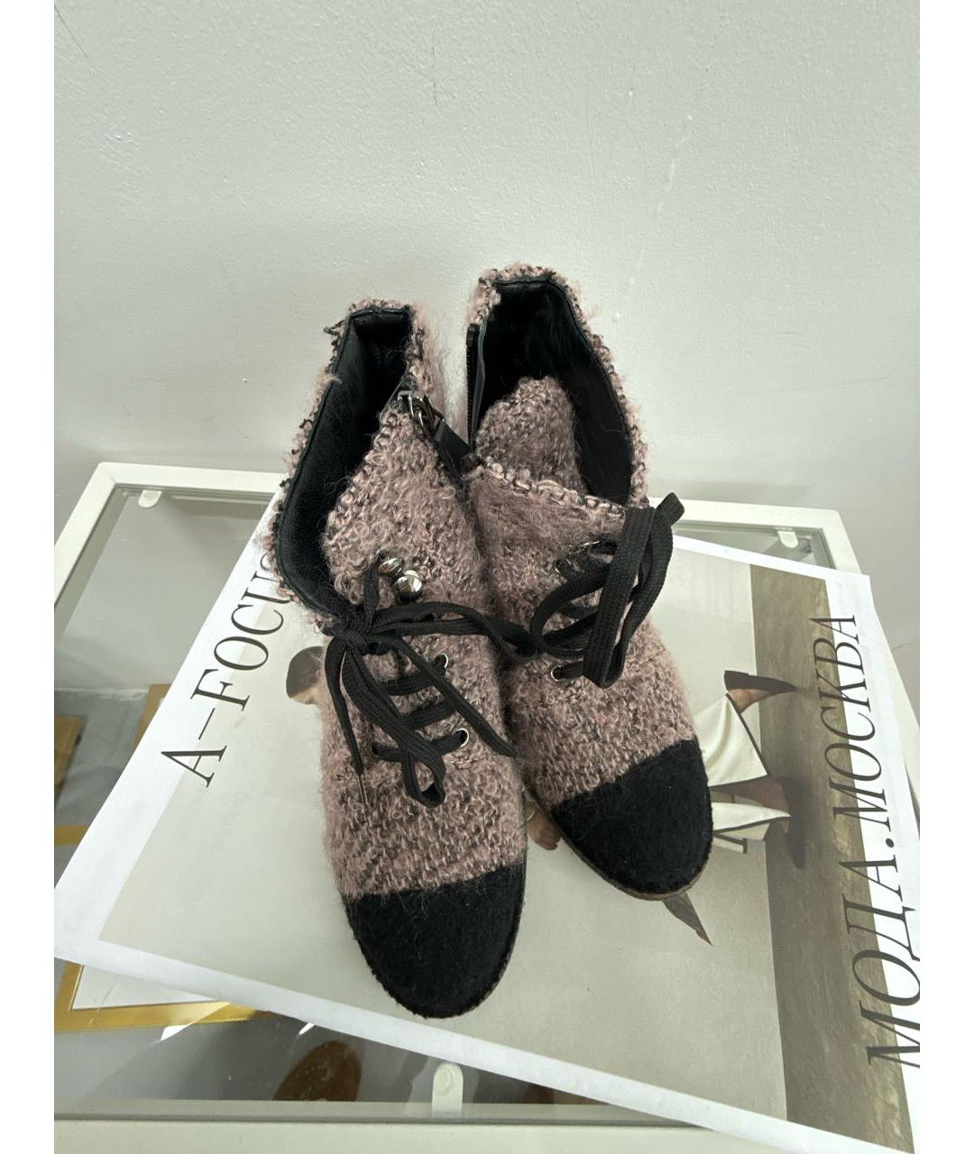 CHANEL Мульти текстильные ботинки, фото 3