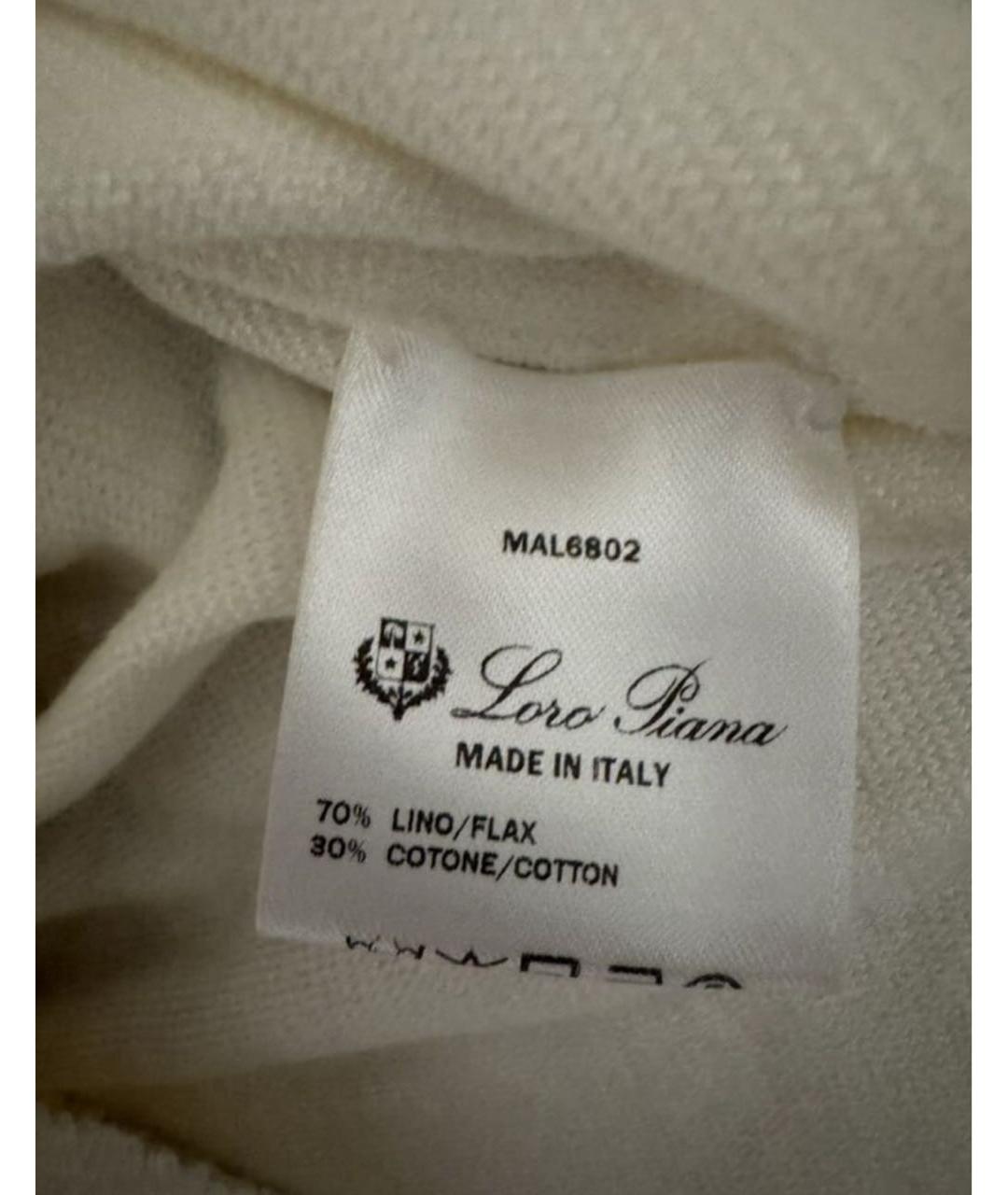 LORO PIANA Белый льняной костюм с юбками, фото 3