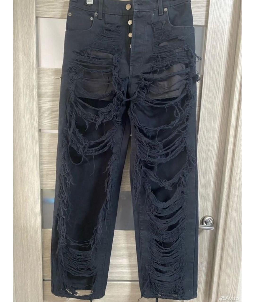 DARKPARK Черные хлопковые прямые джинсы, фото 6