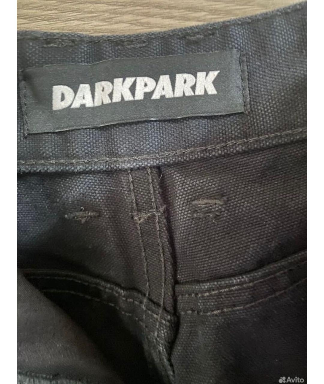 DARKPARK Черные хлопковые прямые джинсы, фото 2