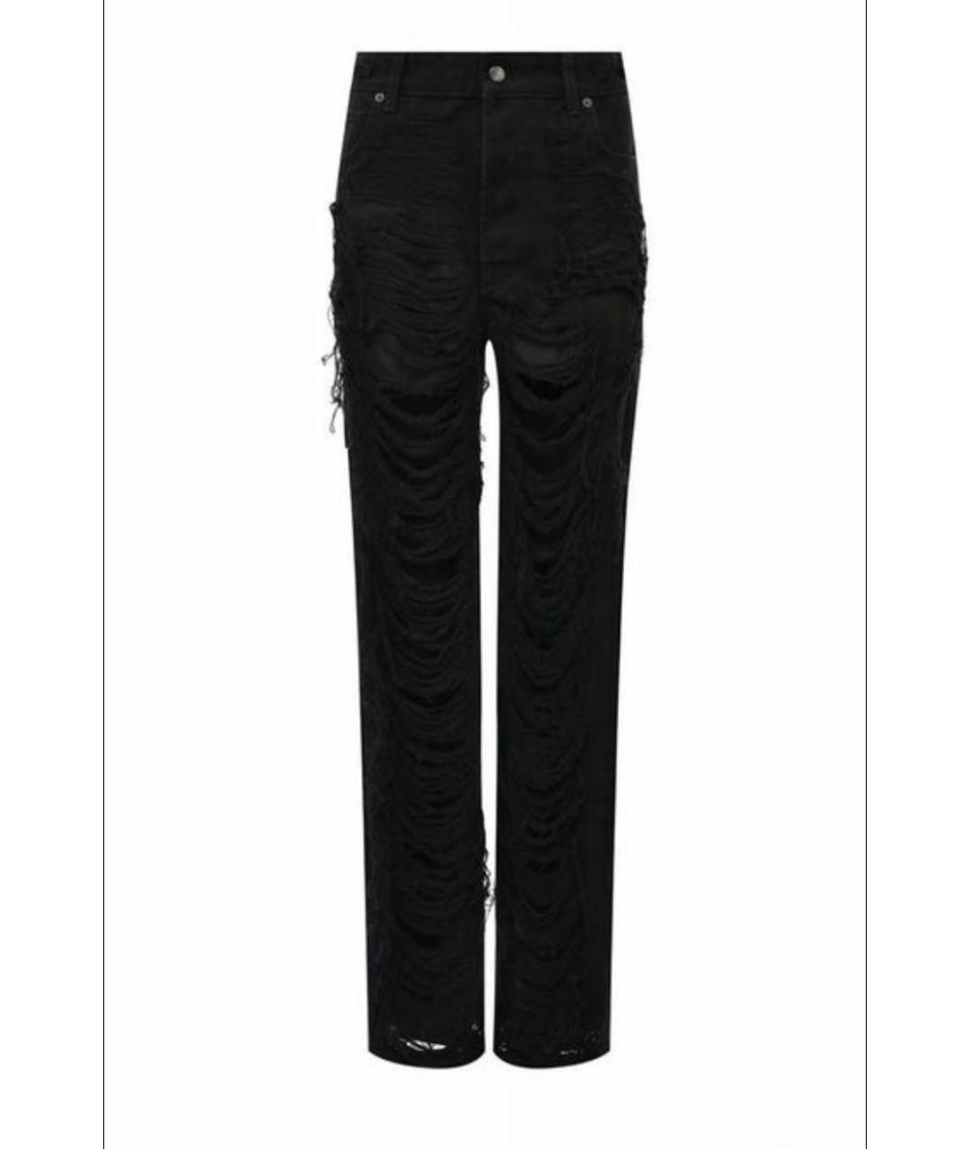 DARKPARK Черные хлопковые прямые джинсы, фото 8