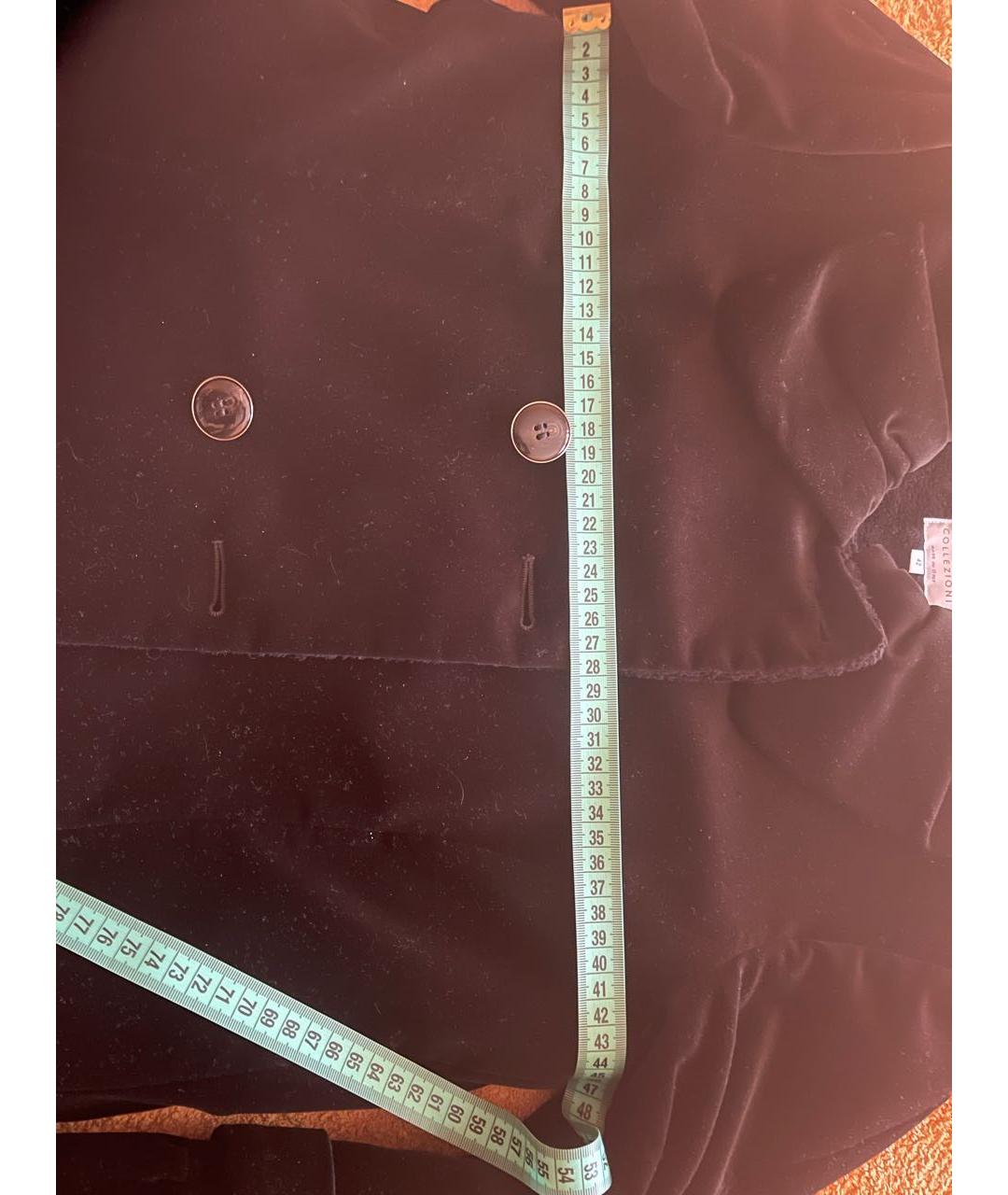 ARMANI COLLEZIONI Черное бархатное пальто, фото 5