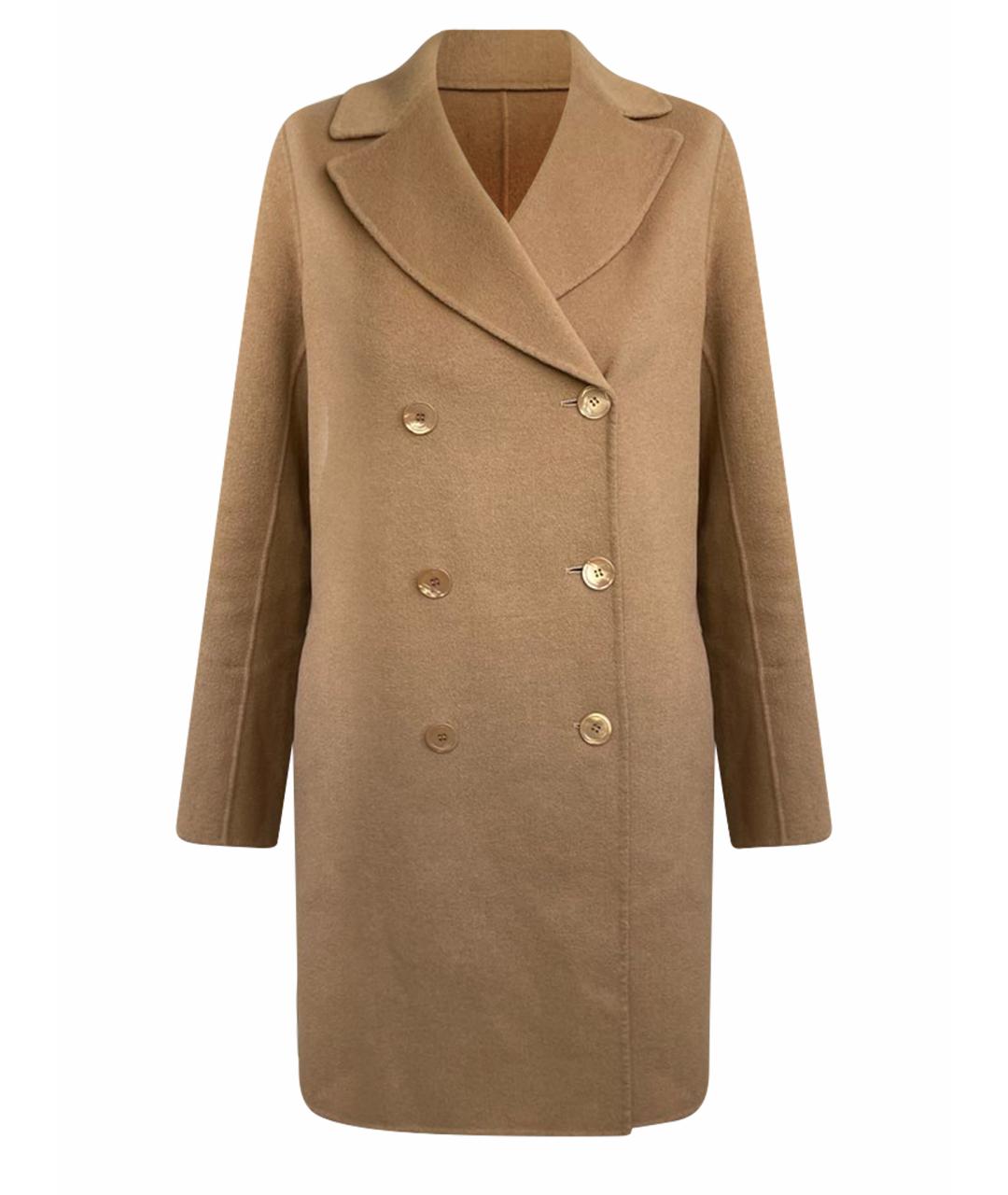 'S MAX MARA Бежевое шерстяное пальто, фото 1