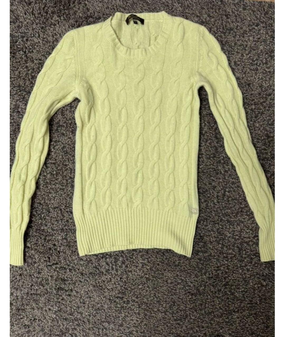 LORO PIANA Желтый кашемировый джемпер / свитер, фото 6