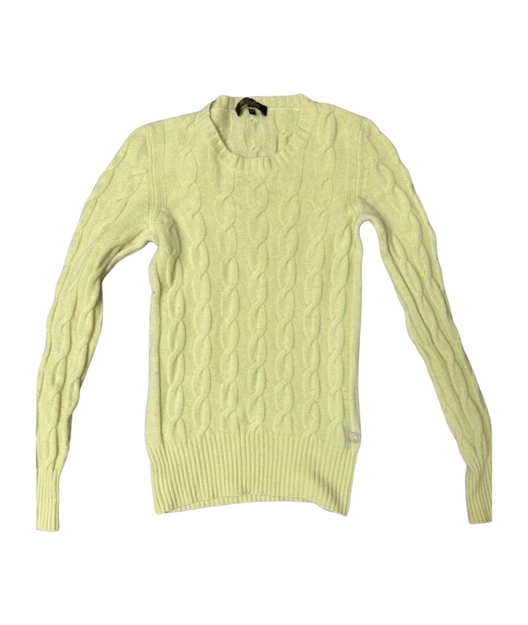 LORO PIANA Желтый кашемировый джемпер / свитер, фото 1