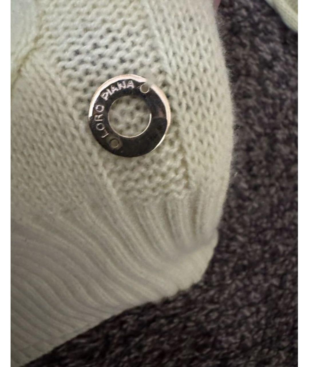 LORO PIANA Желтый кашемировый джемпер / свитер, фото 4