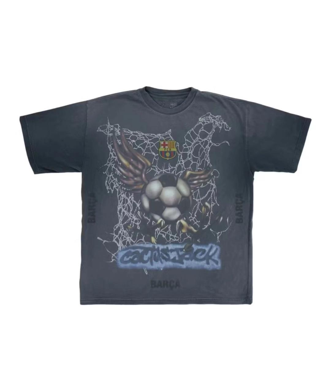 CACTUS JACK BY TRAVIS SCOTT Серая хлопковая футболка, фото 7