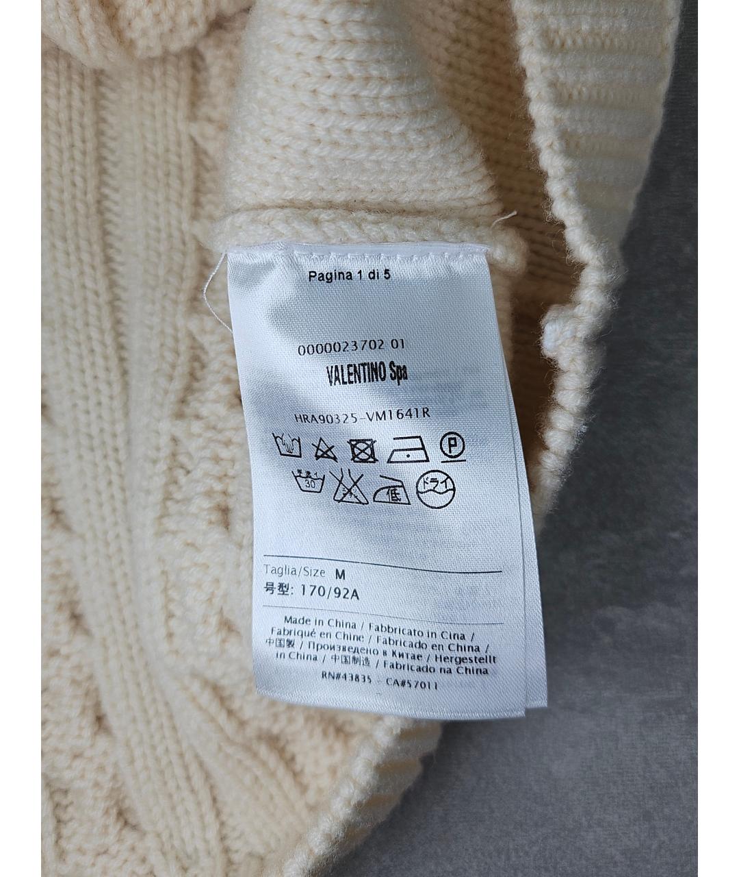 RED VALENTINO Белый шерстяной джемпер / свитер, фото 5