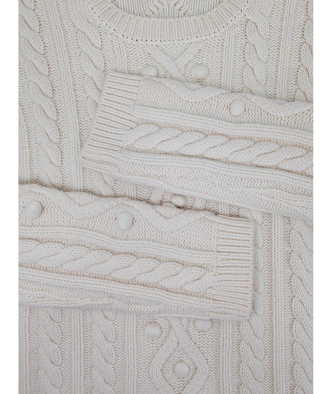RED VALENTINO Белый шерстяной джемпер / свитер, фото 3