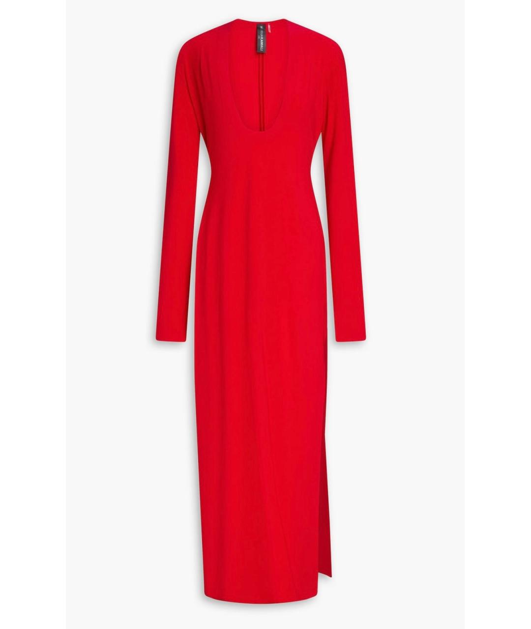 NORMA KAMALI Красное коктейльное платье, фото 4