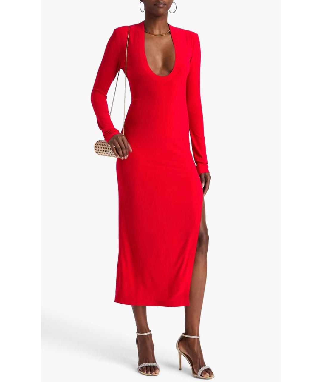 NORMA KAMALI Красное коктейльное платье, фото 2