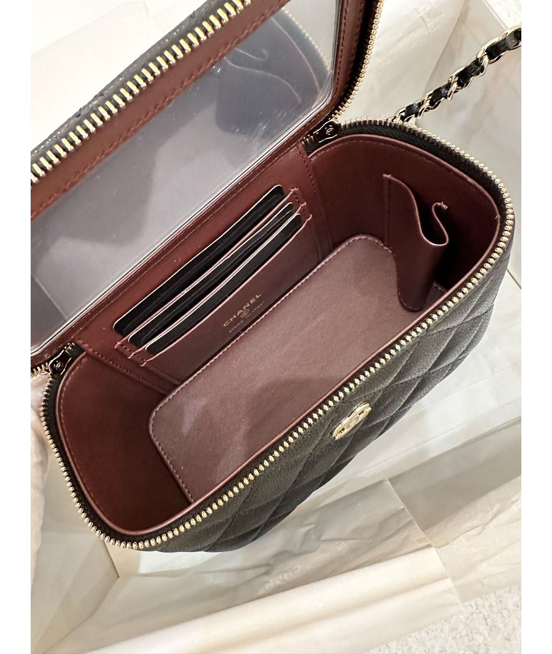 CHANEL Черная кожаная сумка через плечо, фото 2