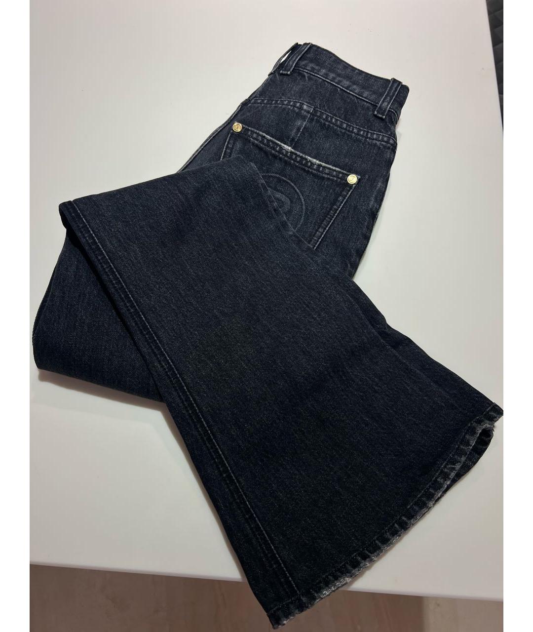 BALMAIN Темно-синие джинсы клеш, фото 4