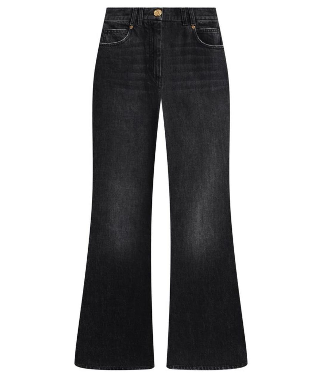 BALMAIN Темно-синие джинсы клеш, фото 1