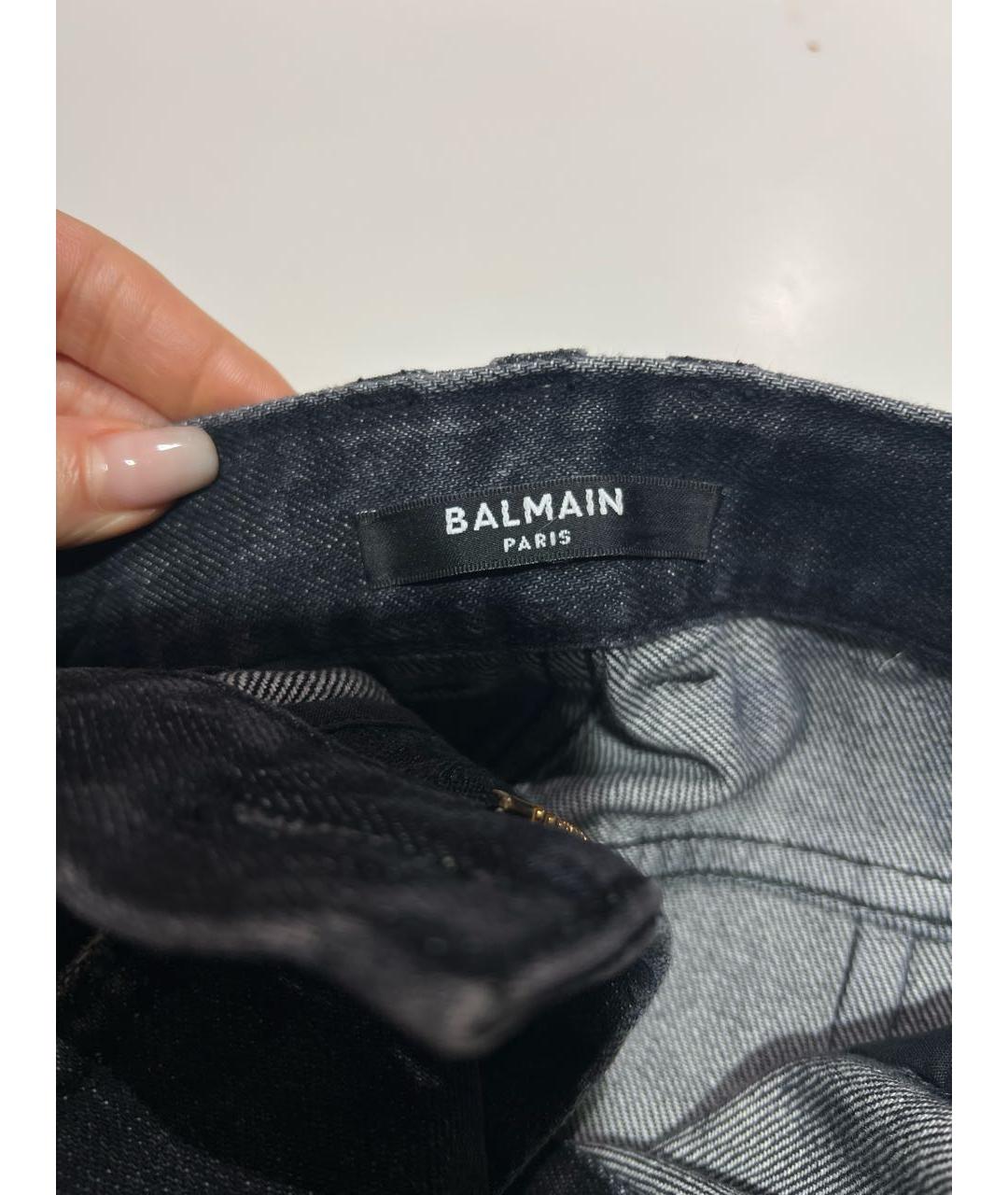 BALMAIN Темно-синие джинсы клеш, фото 7
