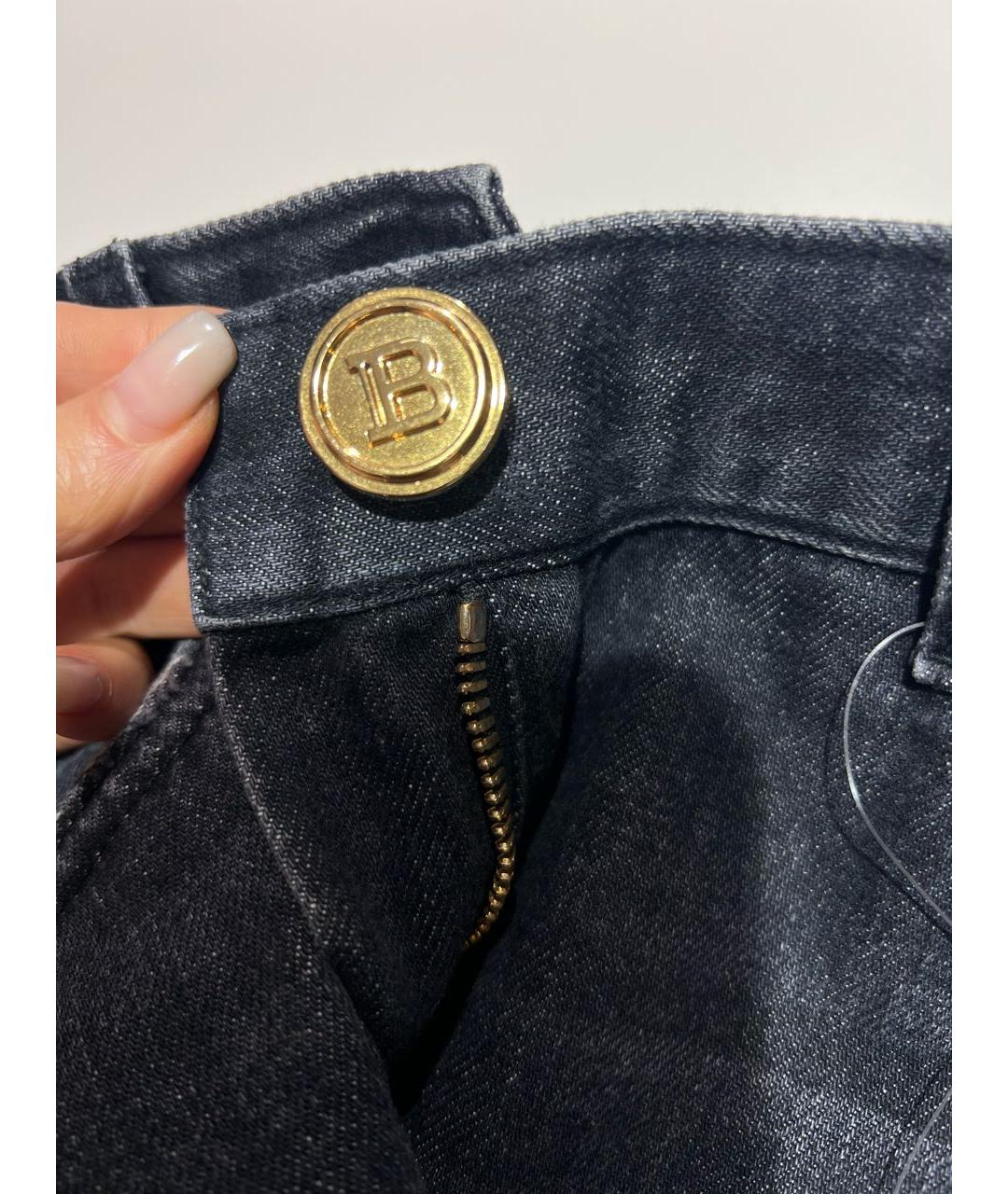 BALMAIN Темно-синие джинсы клеш, фото 6