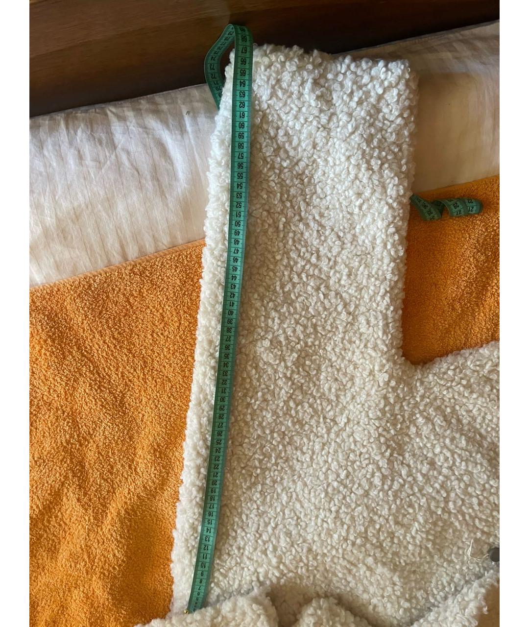 STAND STUDIO Белая меховая шуба, фото 4