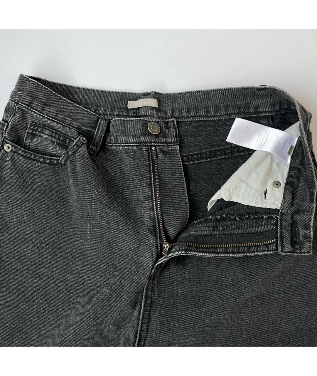 12 STOREEZ Серые хлопко-полиэстеровые прямые джинсы, фото 8