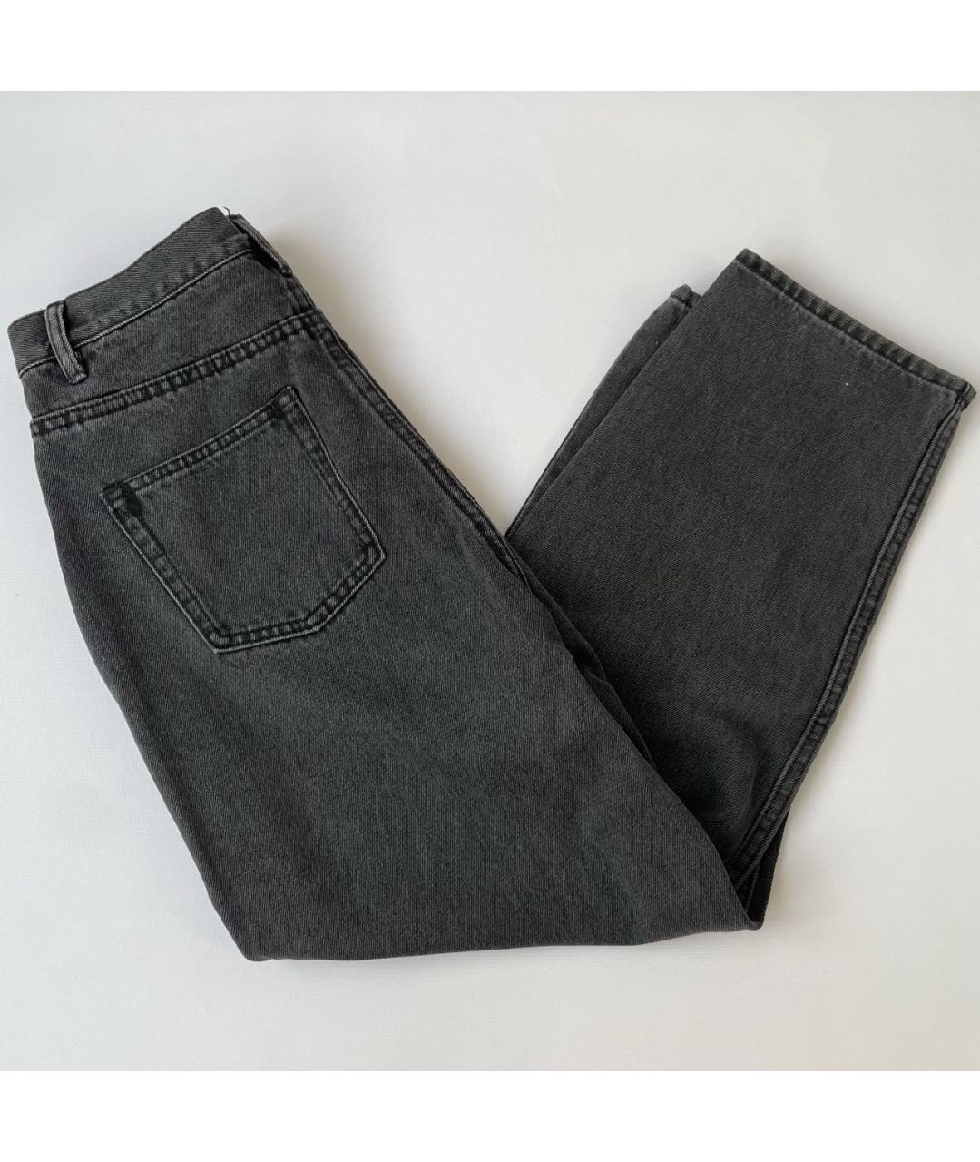 12 STOREEZ Серые хлопко-полиэстеровые прямые джинсы, фото 4