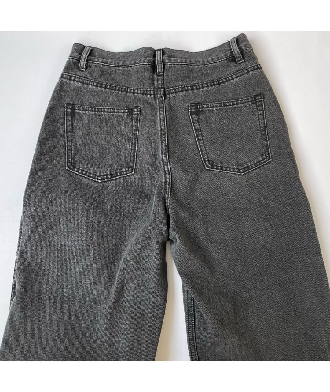 12 STOREEZ Серые хлопко-полиэстеровые прямые джинсы, фото 6