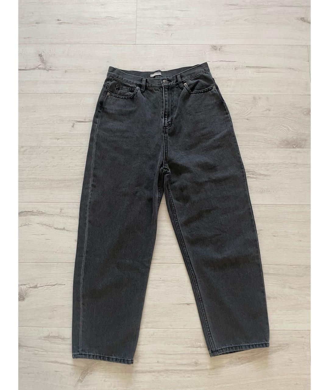 12 STOREEZ Серые хлопко-полиэстеровые прямые джинсы, фото 9