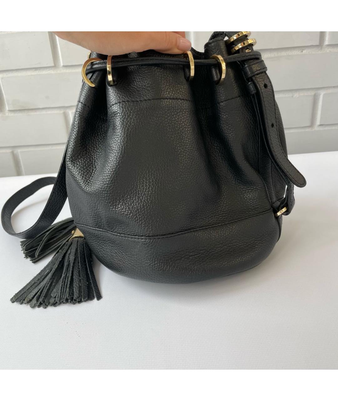 SEE BY CHLOE Черный кожаный рюкзак, фото 3