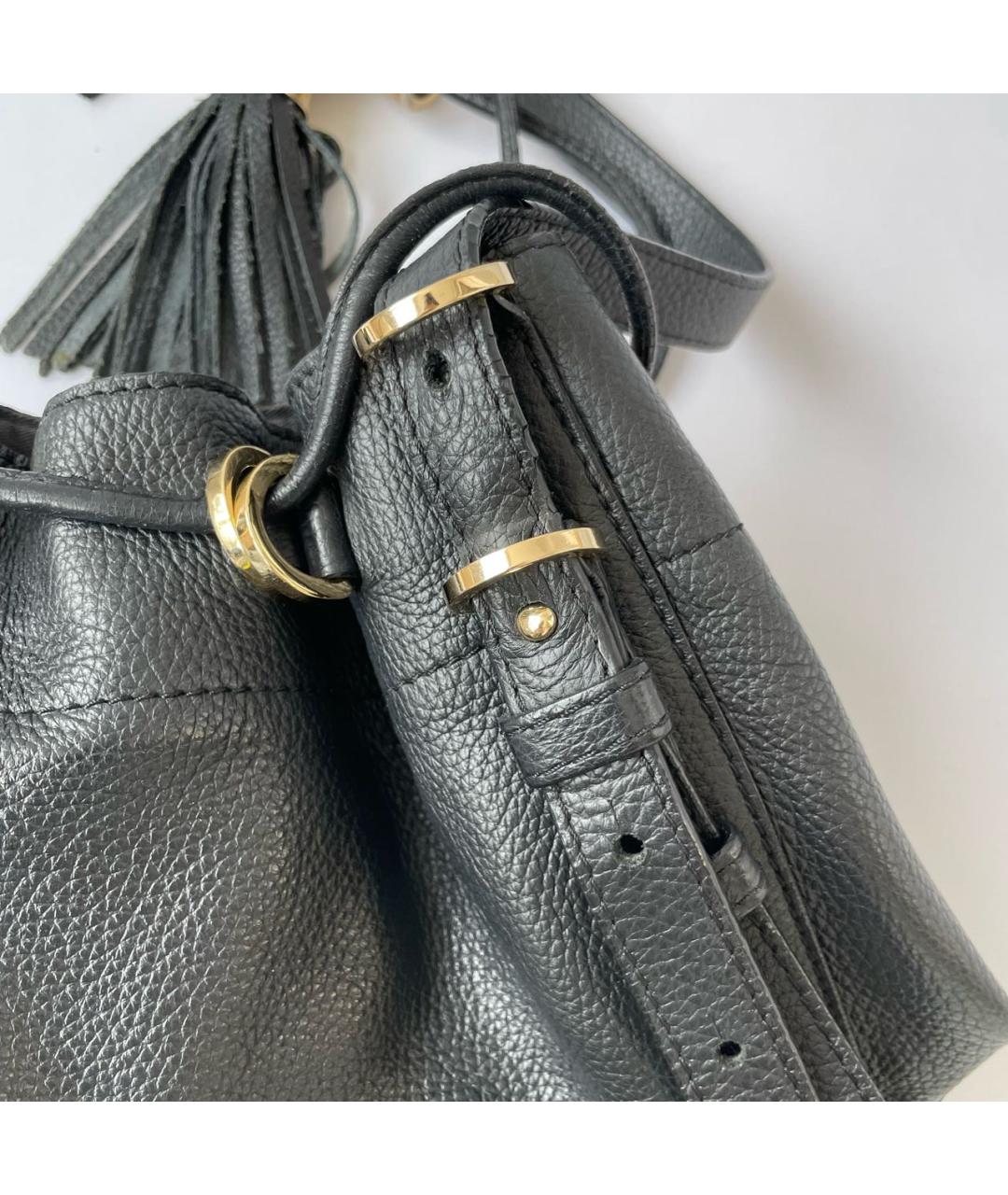 SEE BY CHLOE Черный кожаный рюкзак, фото 8