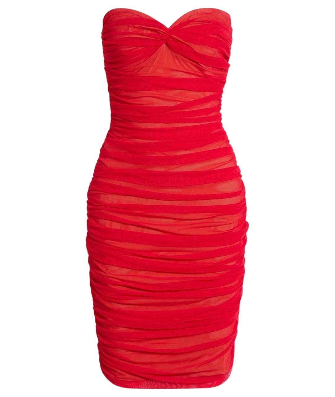 NORMA KAMALI Красное коктейльное платье, фото 1