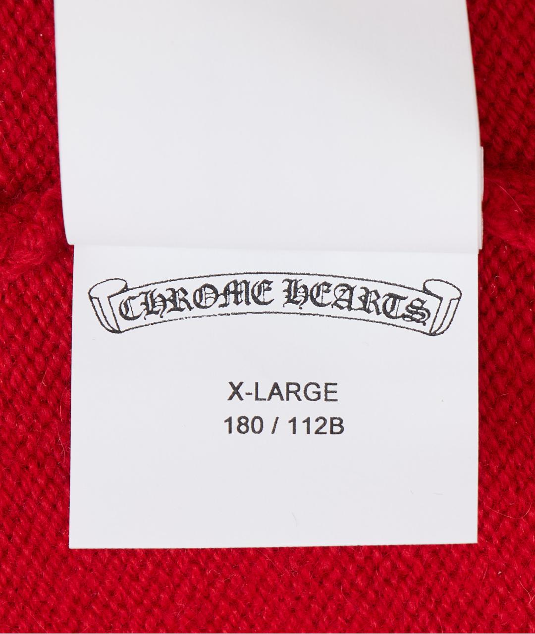 CHROME HEARTS Красный кашемировый кардиган, фото 8