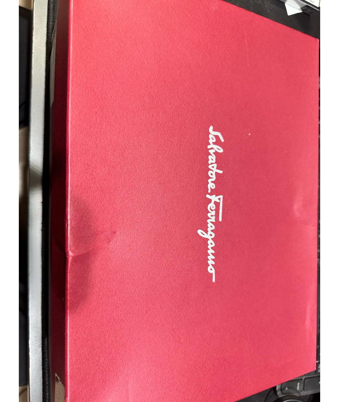 FERRAGAMO Черная кожаная барсетка, фото 7