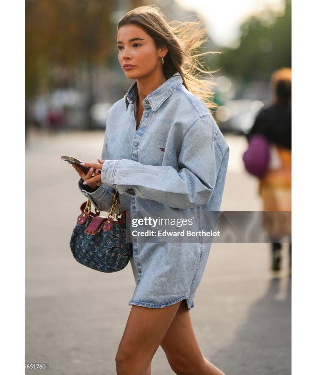 DIESEL Голубая деним рубашка, фото 2